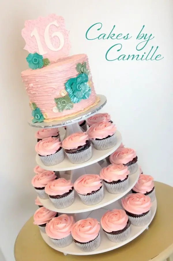 Cake and Cupcake Tower