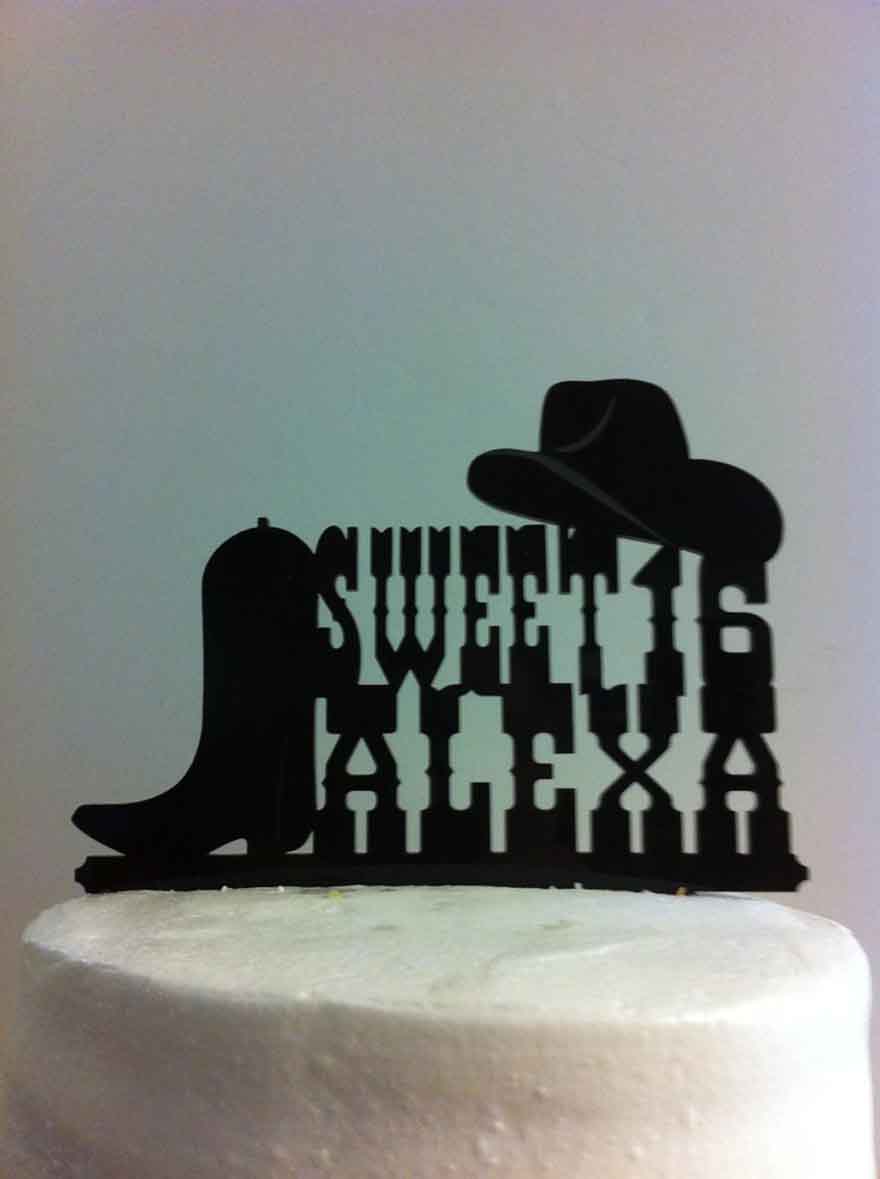 Cowgirl Personalized Topper