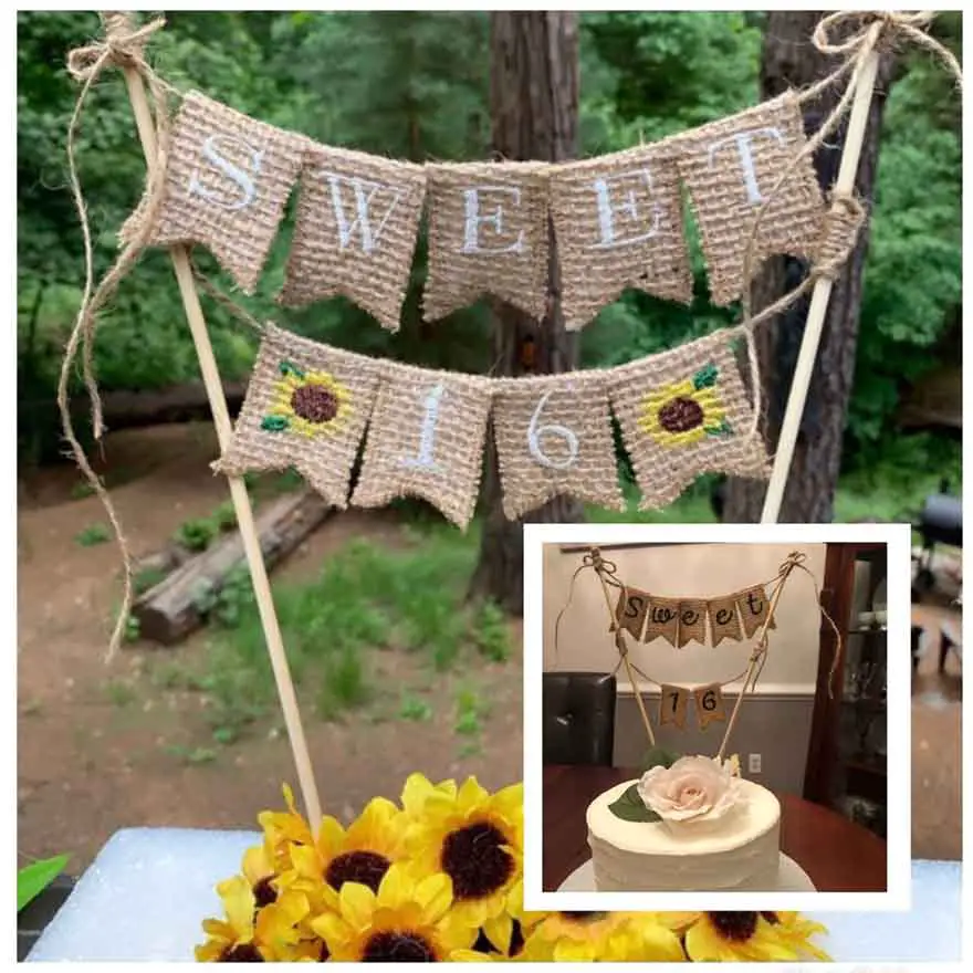 Homely Burlap Topper