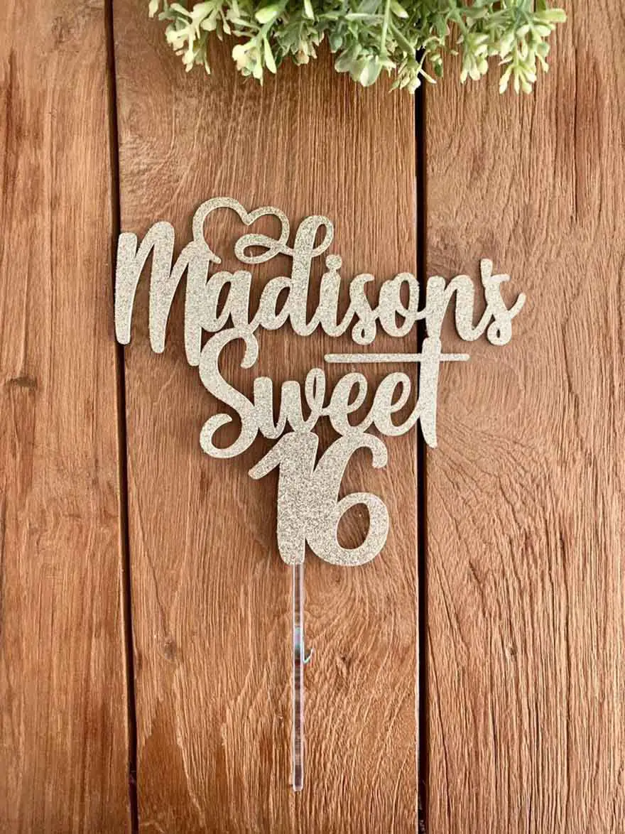 Personalized Topper with Heart