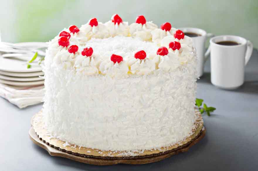 Coconut Cake with Coconut Buttercream